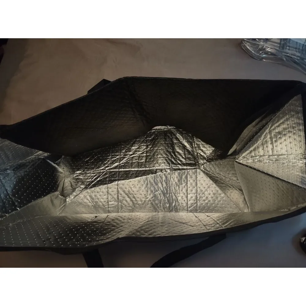 Insulated Food Delivery Bags Black XXL Large Warm‎ Bags Light Weight*